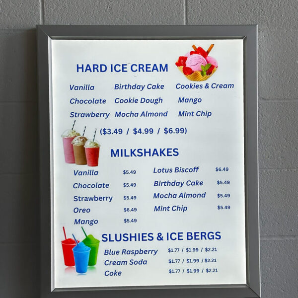 SNAP FRAM LED SIGNS